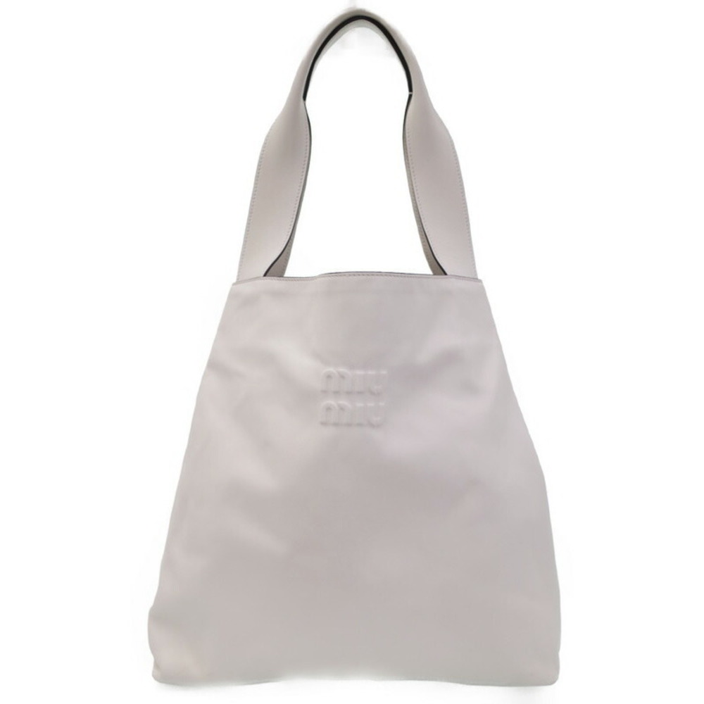 Miu Miu Hobo Tote Bag White